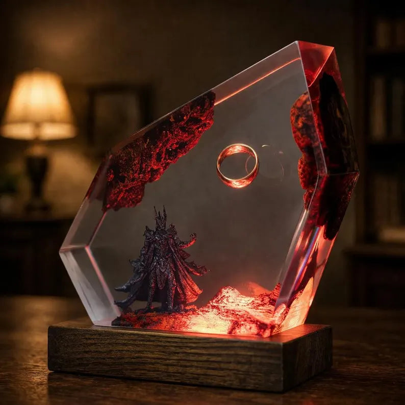 Ring of Flame™ Resin Lamp