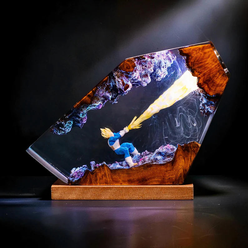 Energy Warrior Resin Lamp